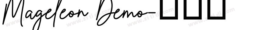Mageleon Demo字体转换